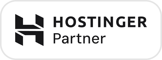 Official Hostinger Partner badge