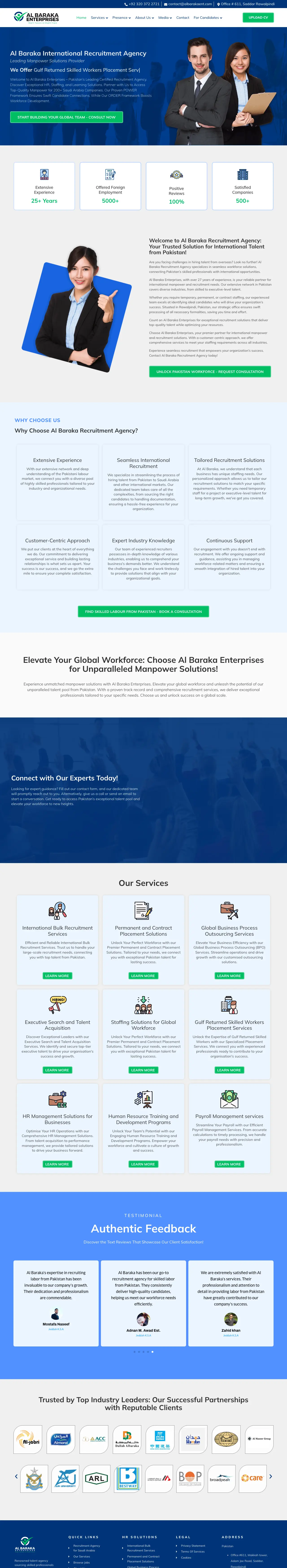 Homepage of Al Baraka Enterprises