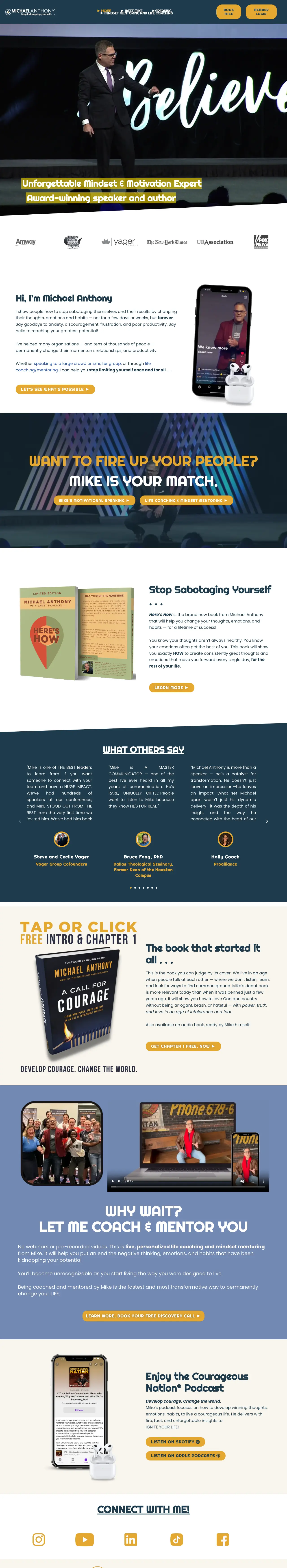 Homepage of Courage Matters