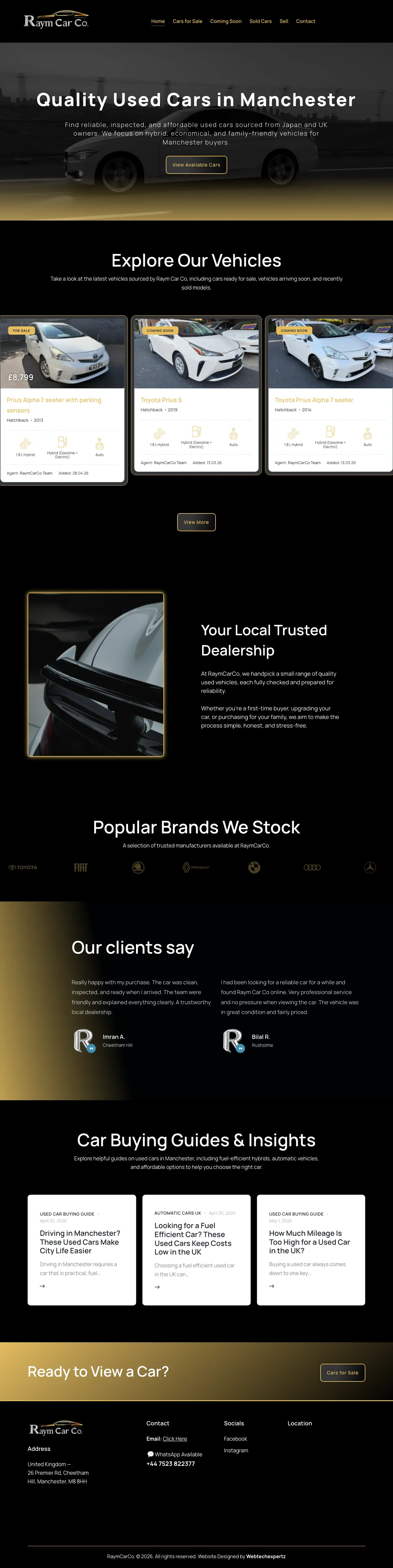 Homepage of Ray Mcarco