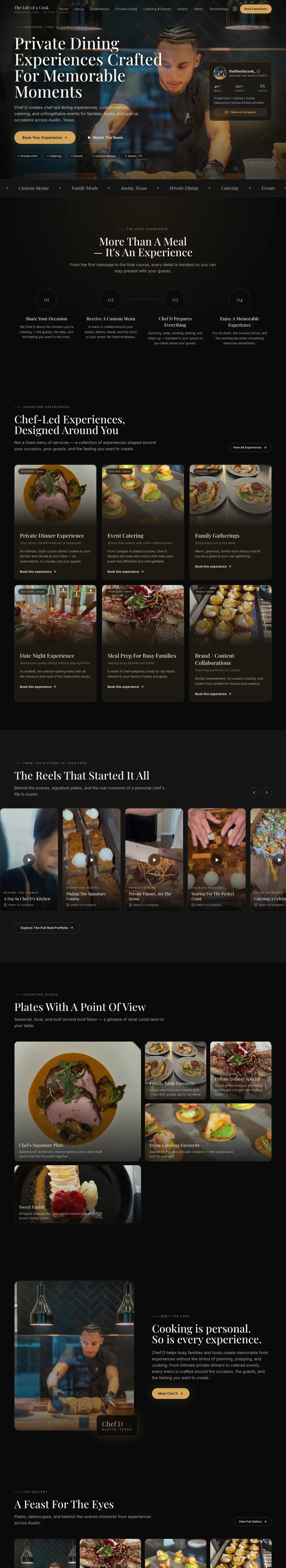 Homepage of The Life of a Cook